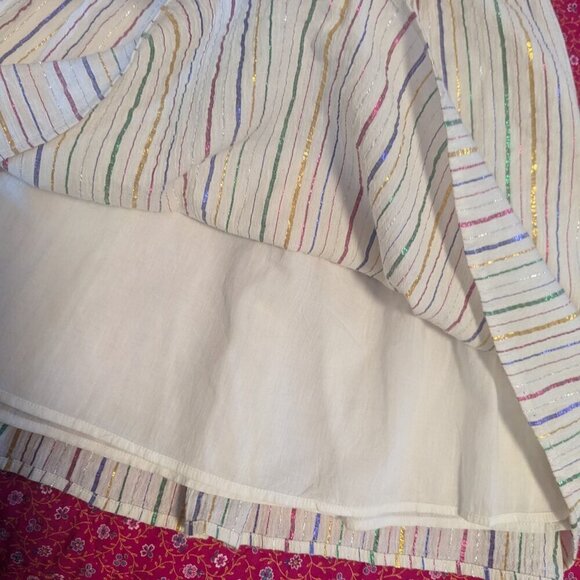 Anthropologie Corey Lynn Calter Willa Halter Style Tank Top Stripe Tassel Large - Picture 5 of 8